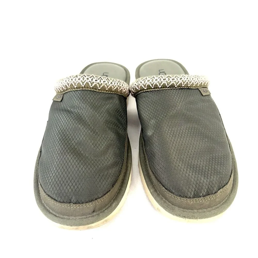 UGG Men's Tasman Slip-on Slides Uld Mono Slipper MLT Green US Size 10